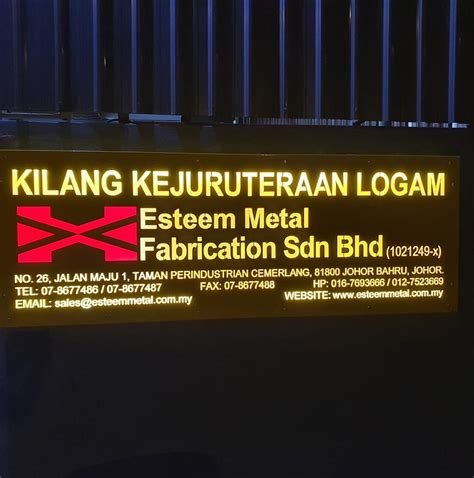 metal fabricators johor|Esteem Metal Fabrication Sdn. Bhd..